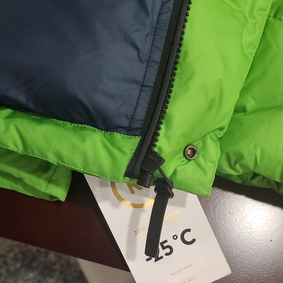 KANUK Neon Green Misto Puffer Winter Jacket - Picture 15 of 15
